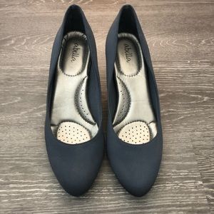 Women’s- Navy blue low heel